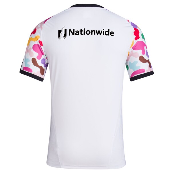 Columbus Crew adidas 2024 Pride Pre-Match Top - White - Image 3