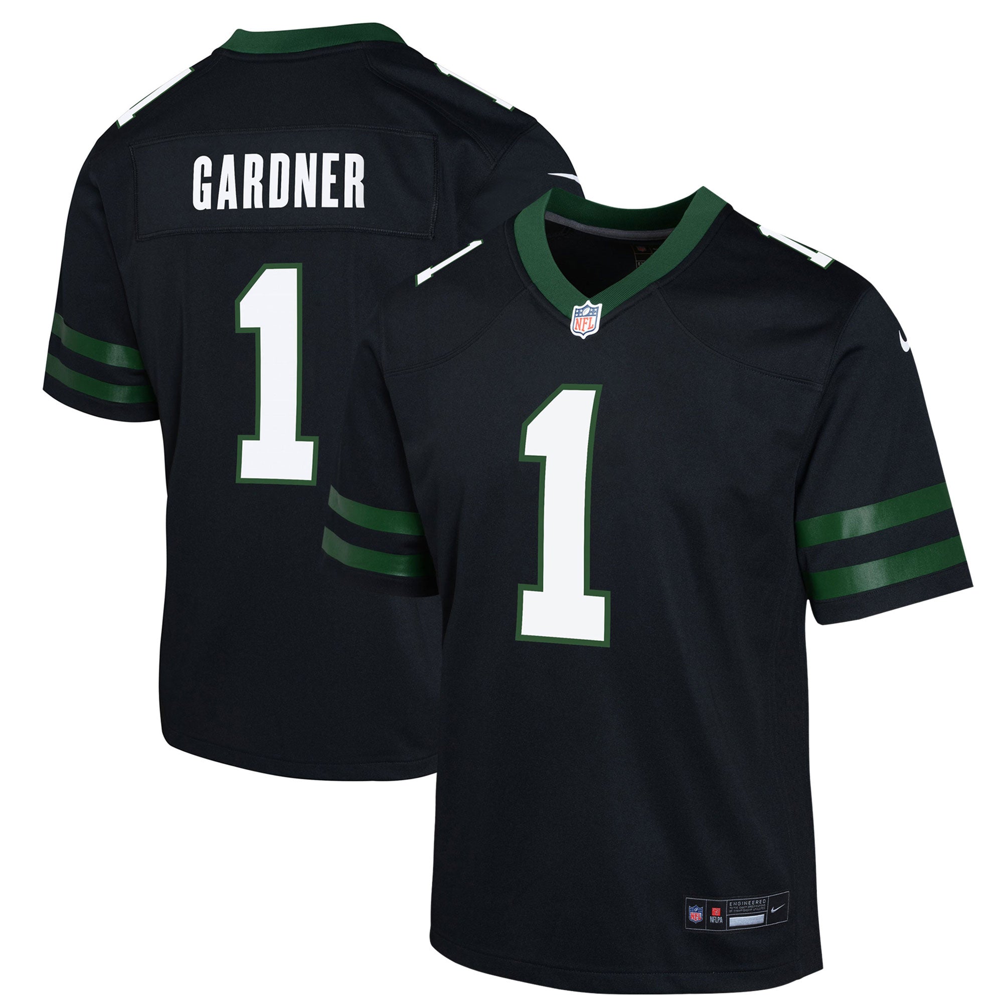 Ahmad Sauce Gardner New York Jets Nike Youth Game Jersey - Legacy Green - Image 8