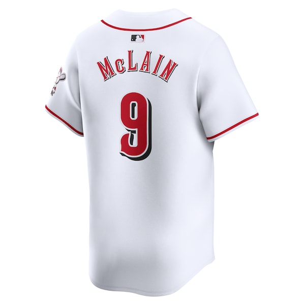 Matt McLain Cincinnati Reds Nike Home Limited Player Jersey - White - Image 3