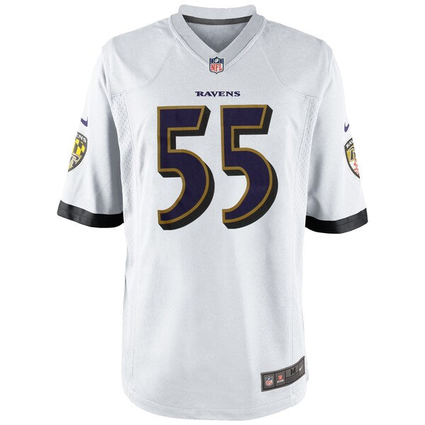 Youth Baltimore Ravens Terrell Suggs Nike White Game Jersey - Image 2