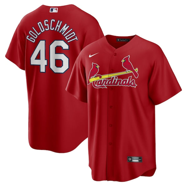 Paul Goldschmidt St. Louis Cardinals Nike Alternate Replica Player Name Jersey - Red/White - Image 2