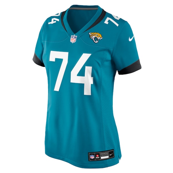 Fred Johnson Jacksonville Jaguars Nike Women's Team Game Jersey - Teal - Image 9