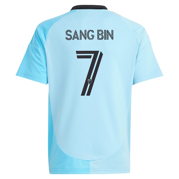 Jeong Sang-bin Minnesota United FC adidas Youth 2025 CONVERGENCE Replica Player Jersey - Blue - Image 3