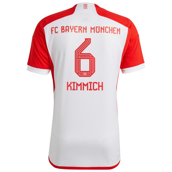 Joshua Kimmich Bayern Munich adidas 2023/24 Home Replica Jersey - White - Image 3
