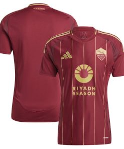Alternative view of AS Roma adidas 2024/25 Home Replica Jersey - Burgundy