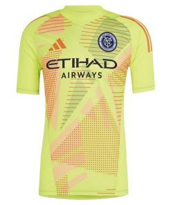 Alternative view of New York City FC adidas 2024 Goalkeeper Jersey - Yellow