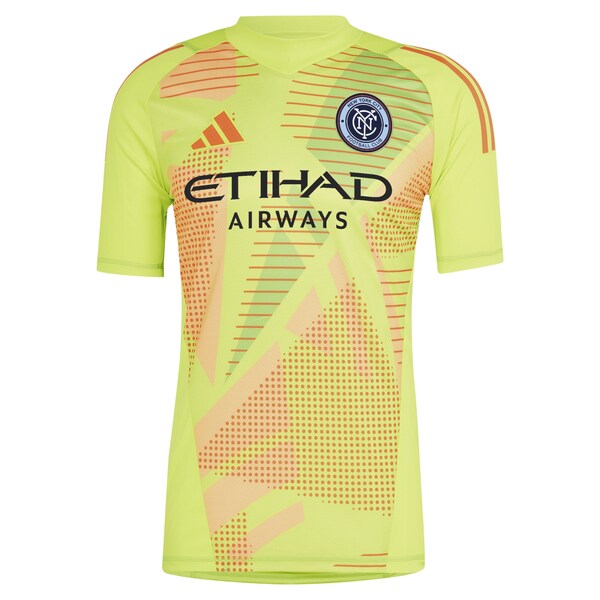 New York City FC adidas 2024 Goalkeeper Jersey - Yellow - Image 2