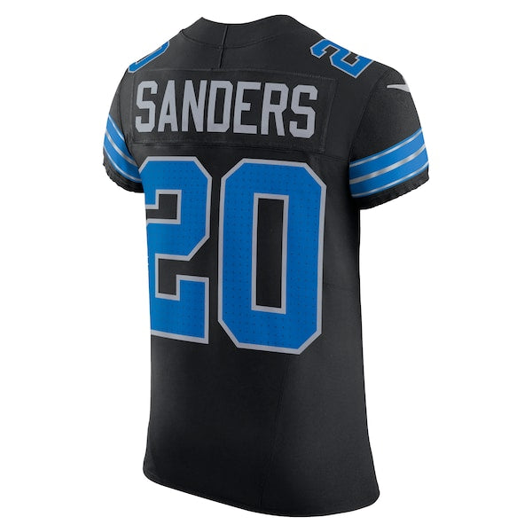 Barry Sanders Detroit Lions Nike Retired Player Alternate Vapor F.U.S.E. Elite Jersey - Black/Blue - Image 4