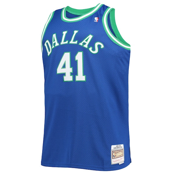 Dirk Nowitzki Dallas Mavericks Big & Tall 1998/99 Hardwood Classics Swingman Jersey - Blue - Image 2