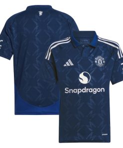 Manchester United adidas Youth 2024/25 Away Replica Jersey - Navy