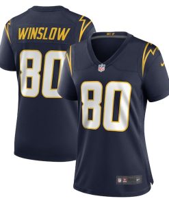 Alternative view of Kellen Winslow Los Angeles Chargers Nike Women's Retired Player Jersey - Navy/Powder Blue
