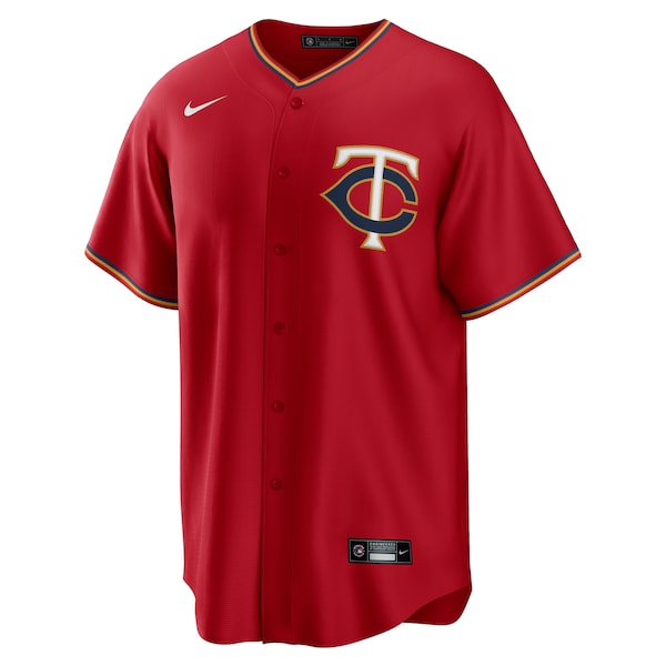 Minnesota Twins Nike Alternate Replica Team Jersey - Red - Image 2