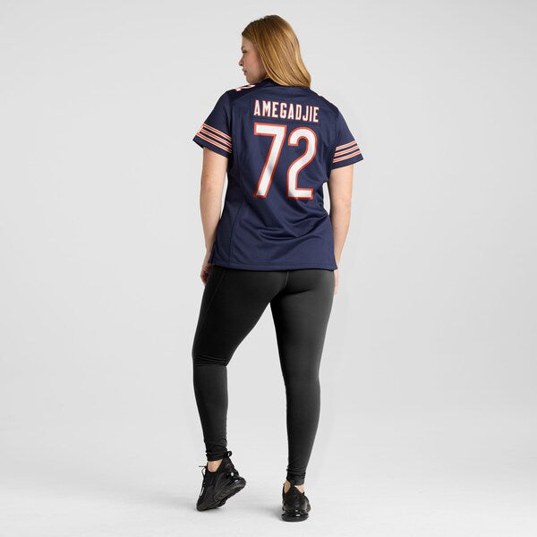 Kiran Amegadjie Chicago Bears Nike Women's Game Jersey - Navy - Image 8