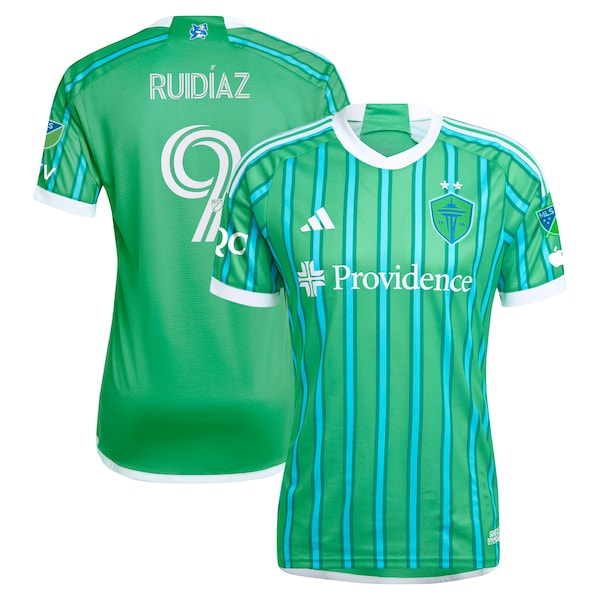 Raul Ruidiaz Seattle Sounders FC adidas 2024 The Anniversary Kit Authentic Player Jersey?ยจC Green - Image 2