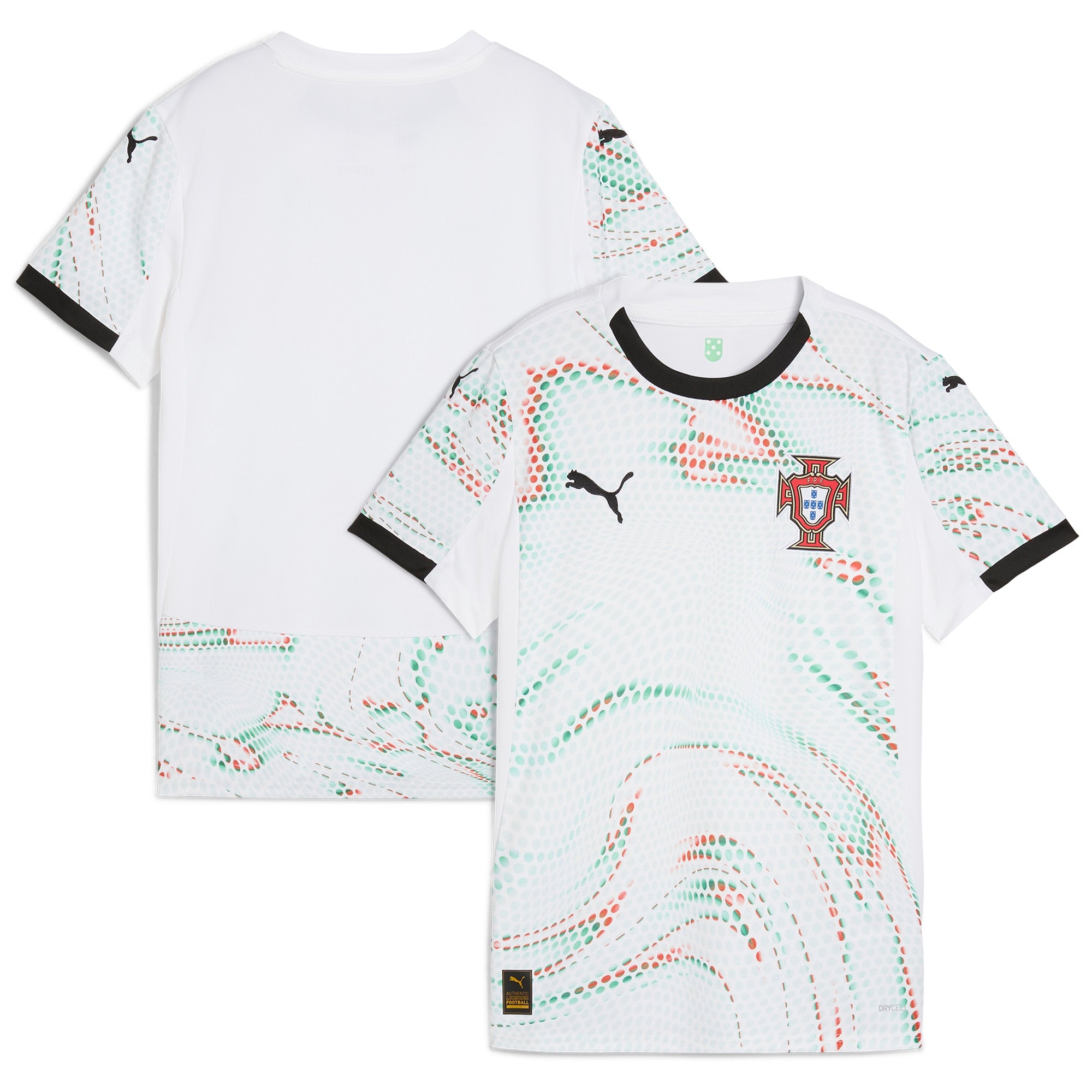 Portugal National Team Puma Women's 2025 Home Replica Jersey - Red/White - Image 6