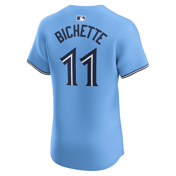 Bo Bichette Toronto Blue Jays Nike Alternate Elite Player Jersey - Powder Blue - Image 3