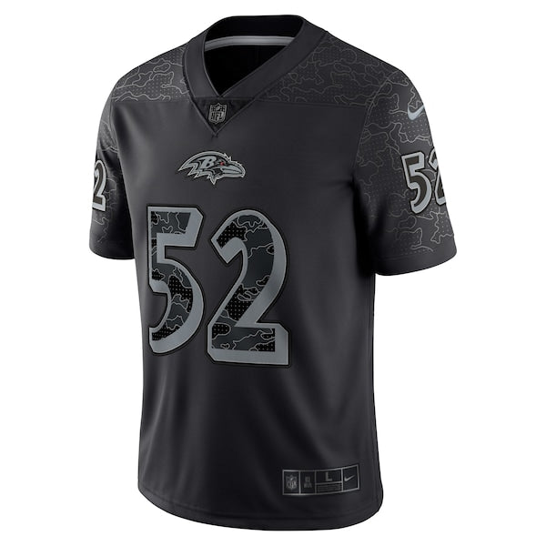 Men's Nike Ray Lewis Black Baltimore Ravens Retired Player RFLCTV Limited Jersey - Image 3