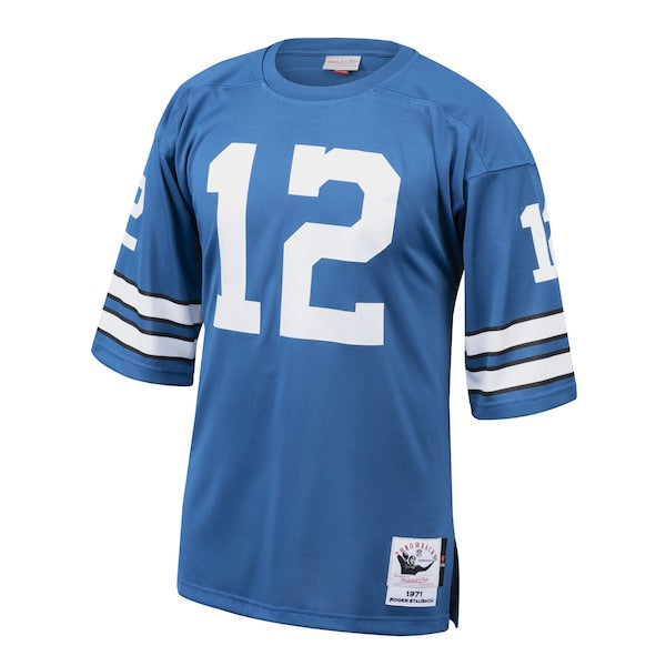 Roger Staubach Dallas Cowboys 1971 Authentic Throwback Retired Player Jersey - Royal - Image 2