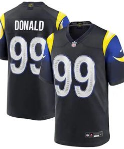 Aaron Donald Los Angeles Rams Nike 2025 RIVALRIES Collection Game Jersey - Navy