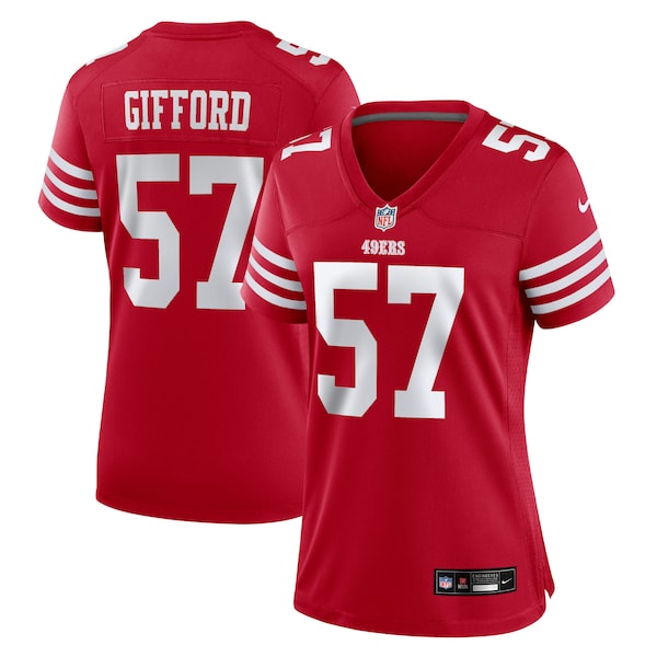 Luke Gifford San Francisco 49ers Nike Women's Team Game Jersey - Scarlet