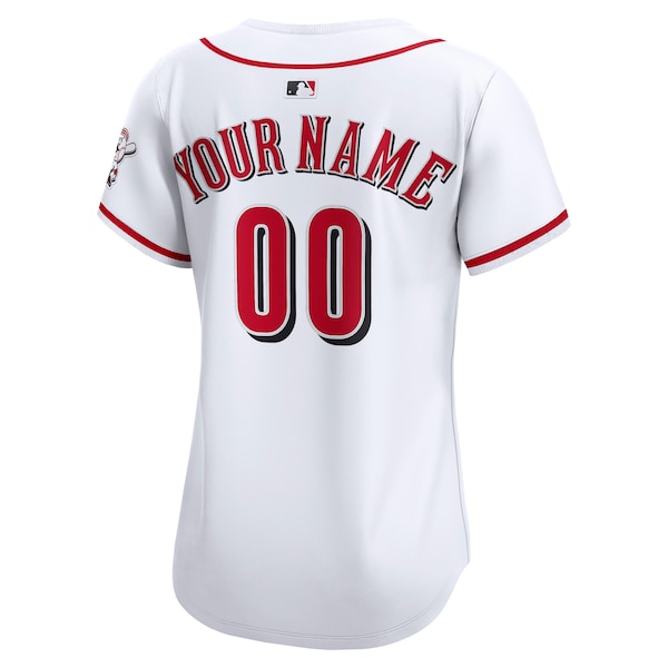 Cincinnati Reds Nike Women's Home Limited Custom Jersey - White - Image 3