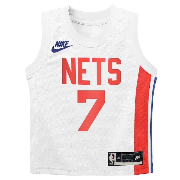Kevin Durant Brooklyn Nets Nike Preschool 2022/23 Swingman Jersey White - Classic Edition - Image 2
