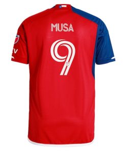 Alternative view of Petar Musa FC Dallas adidas 2024 After Burner Authentic Player Jersey - Navy