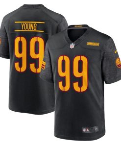 Chase Young Washington Commanders Nike Youth Game Jersey - Black/Burgundy/White