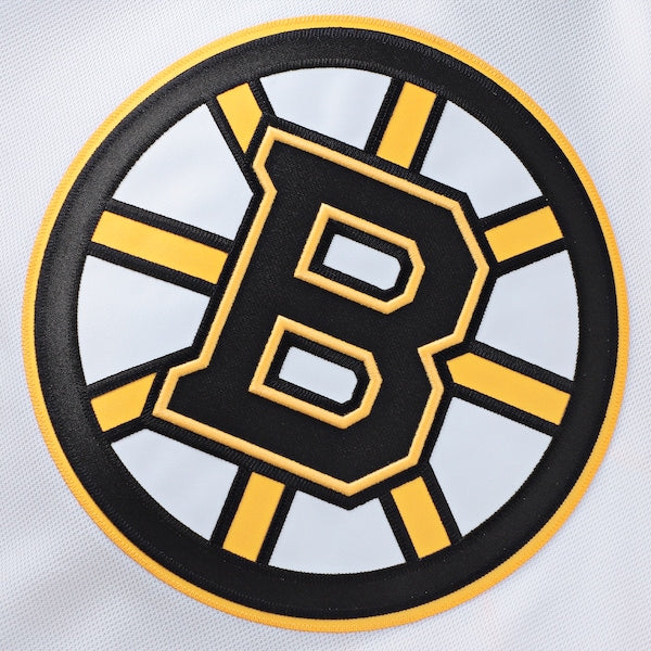 David Pastrnak Boston Bruins Away Premium Jersey - White/Black - Image 5