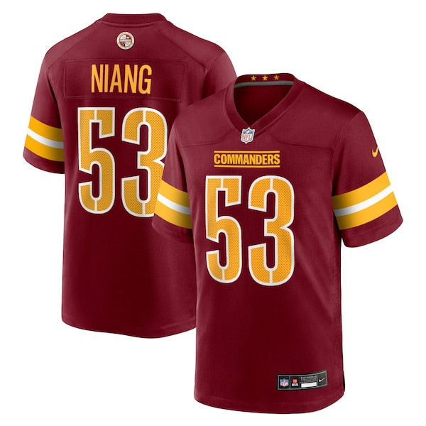 Lucas Niang Washington Commanders Nike Team Game Jersey - Burgundy
