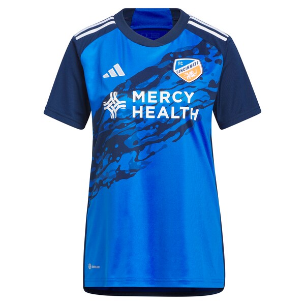 Brandon Vazquez FC Cincinnati adidas Women's 2024 River Kit Replica Jersey - Blue - Image 2