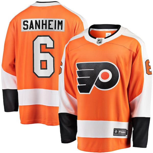 Travis Sanheim Philadelphia Flyers Premier Breakaway Player Jersey - Orange