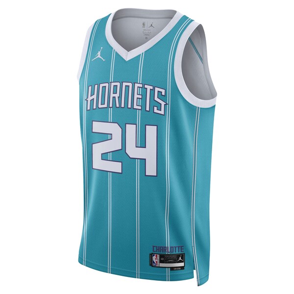 Brandon Miller Charlotte Hornets Nike Unisex NBA Draft Swingman Jersey - Icon Edition - Teal - Image 2