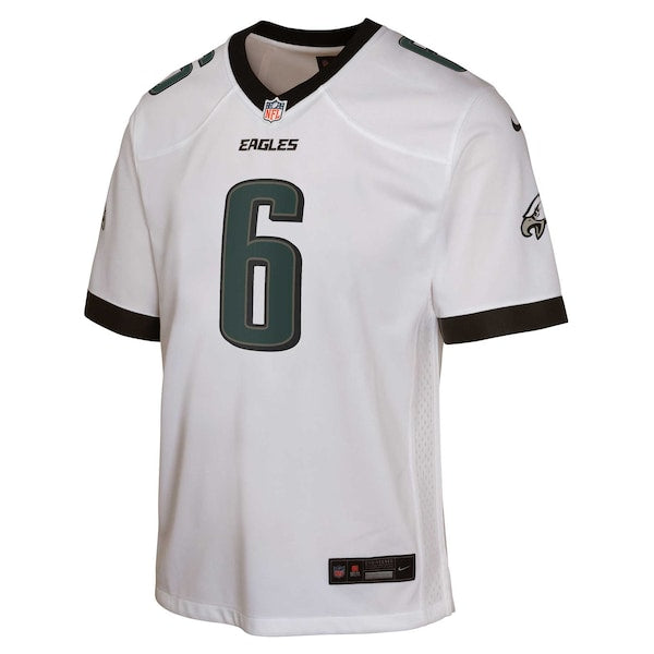 DeVonta Smith Philadelphia Eagles Nike Youth Game Jersey - White - Image 3