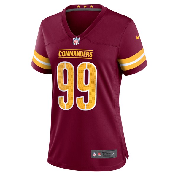 Chase Young Washington Commanders Nike Women's Player Jersey - Burgundy/Black/White - Image 3