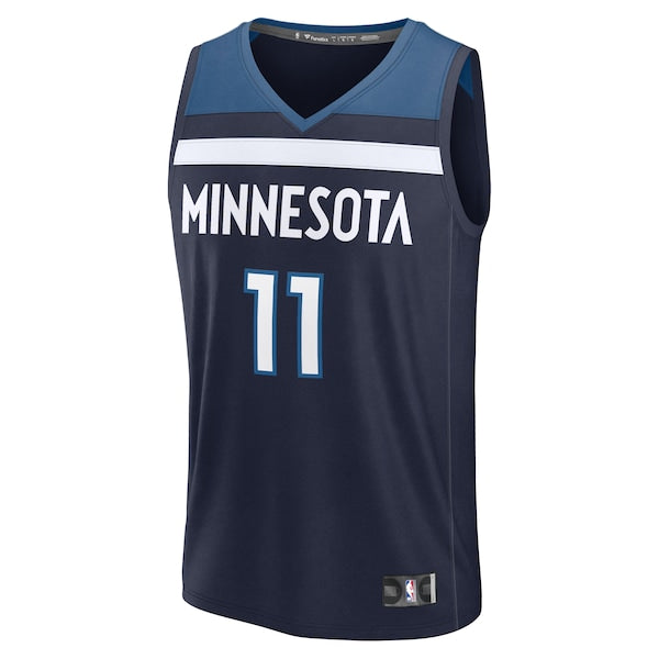 Naz Reid Minnesota Timberwolves Fast Break Replica Player Jersey - Icon Edition - Navy - Image 2