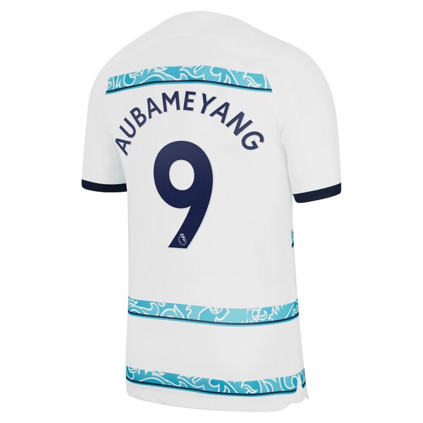 Pierre-Emerick Aubameyang Chelsea Nike 2022/23 Home Breathe Stadium Replica Player Jersey - White - Image 3
