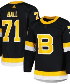 Taylor Hall Boston Bruins adidas Alternate Primegreen Authentic Player Jersey - Black