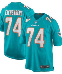 Liam Eichenberg Miami Dolphins Nike Game Jersey - Aqua