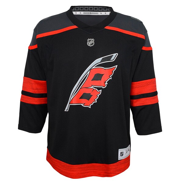 Carolina Hurricanes Youth Home Replica Jersey - Black - Image 2