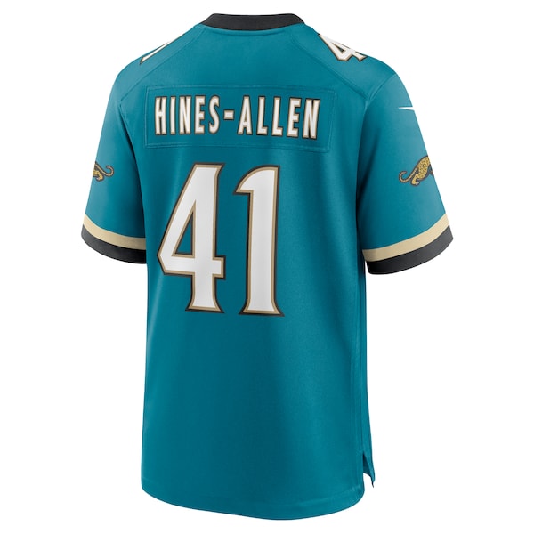 Josh Hines-Allen Jacksonville Jaguars Nike Prowler Throwback Player Game Jersey - Teal - Image 3