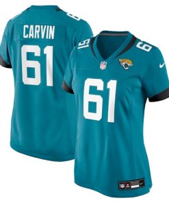 Jerome Carvin Jacksonville Jaguars Nike Women's  Game Jersey -  Teal