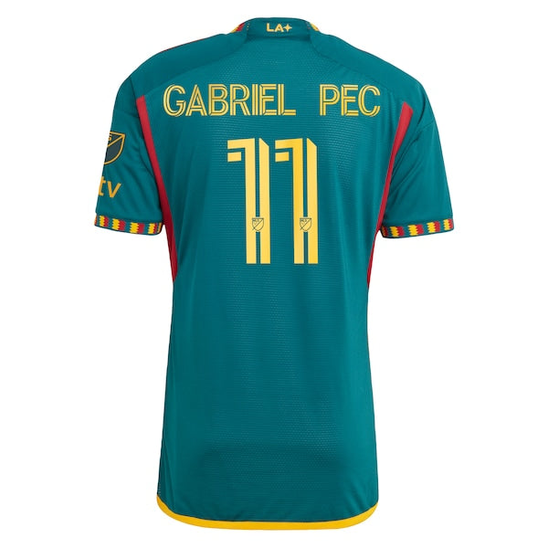Gabriel Pec LA Galaxy adidas 2024 LA Kit Authentic Player Jersey - Green - Image 3