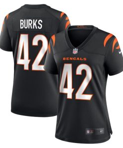 Oren Burks Cincinnati Bengals Nike Women's Team Game Jersey -  Black
