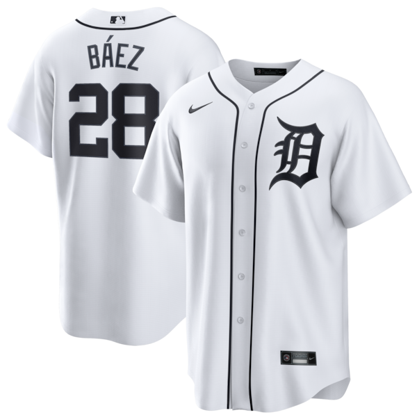 Javier B¨¢ez Detroit Tigers Nike Home Replica Jersey - White