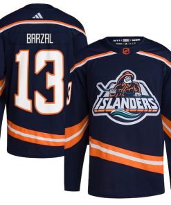 Mathew Barzal New York Islanders adidas Reverse Retro 2.0 Authentic Player Jersey - Navy