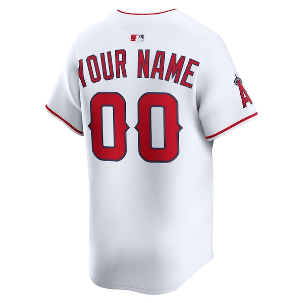 Los Angeles Angels Nike Youth Home Custom Limited Jersey - White - Image 3