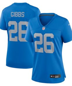 Jahmyr Gibbs Detroit Lions Nike Women's Alternate Game Jersey - Blue