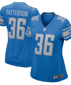 Riley Patterson Detroit Lions Nike Women's Team Game Jersey - Blue