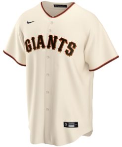 Alternative view of San Francisco Giants Nike Home Pick-A-Player Retired Roster Replica Jersey - Cream